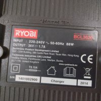 Продавам зарядно Ryobi 36v. Li-ion, снимка 6 - Други инструменти - 36610606