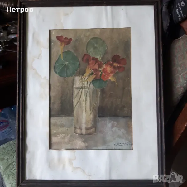 картина акварел 53/41 см, снимка 1