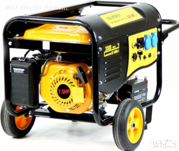 Бензинов Генератор за ток BULPOWER 3.5 KW Монофазен с ел.стартер, снимка 1