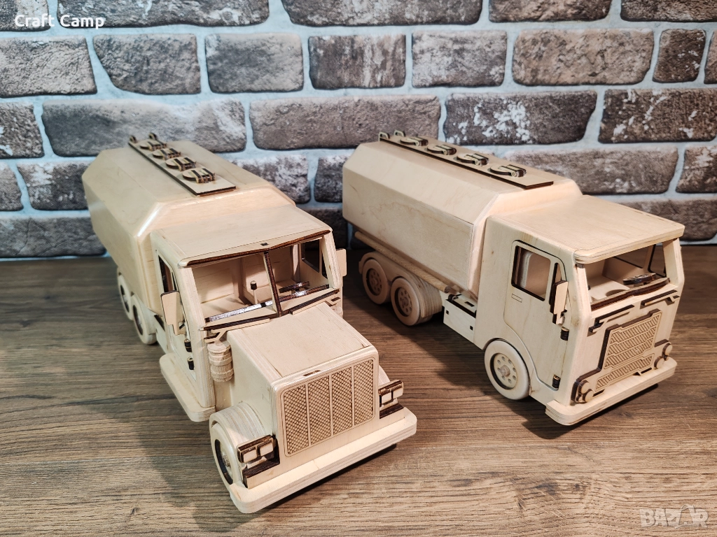 Дървен модел на Камион–Цистерна – Craft Camp, снимка 1