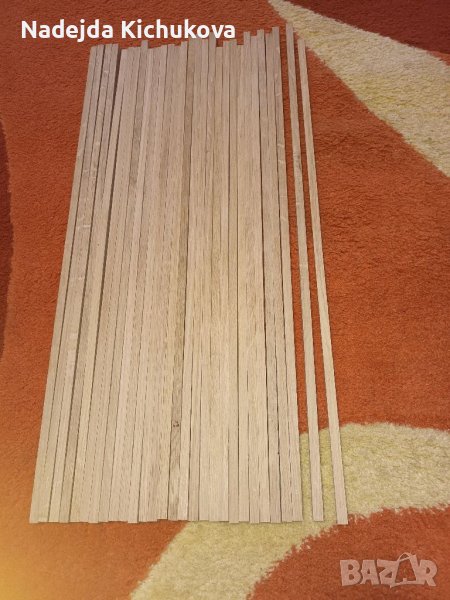 Дъбови пръчки за направата на кафез на птици.Дължина около 60 см.Тези са 62-64 см.Бройката 1 лв., снимка 1