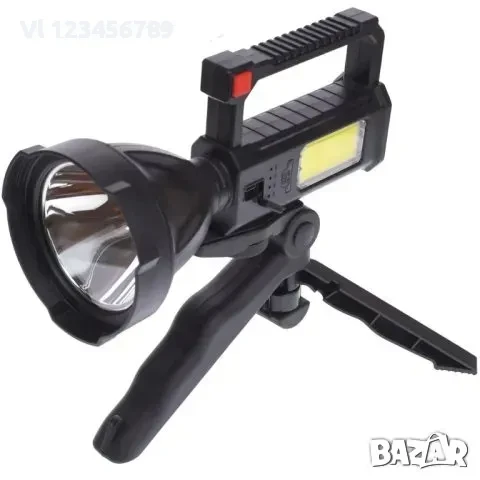 Мощен акумулаторен LED фенер със статив, снимка 1