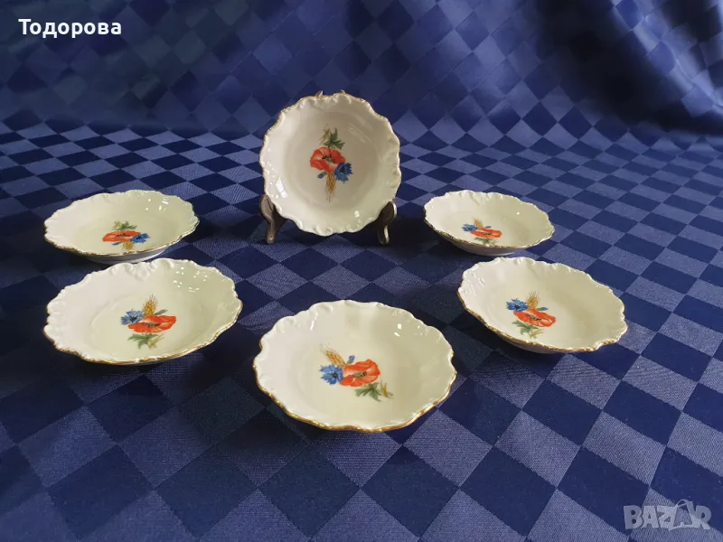 Старинни барокови порцеланови чинийки-Famag Schönwald Bavaria-1927 година, снимка 1