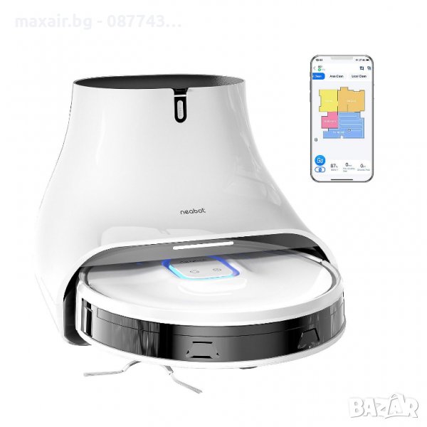 Neabot NoMo Q11 – Прахосмукачка робот със скрит лазер и автоматичен контейнер за отпадъци , снимка 1