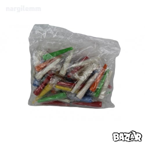 Мундщуци големи къси 40бр за наргиле, снимка 1