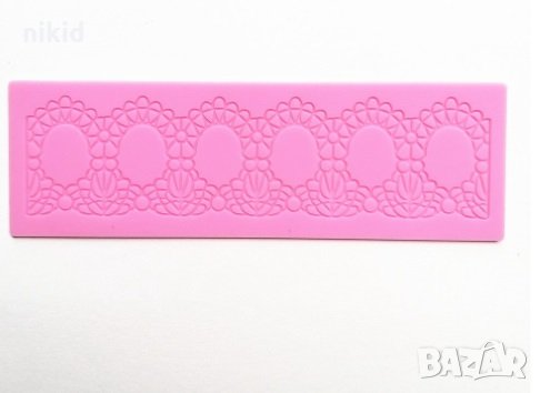 плетка на едри дупки силиконов молд за захарна дантела гъмпейст украса торта, снимка 1