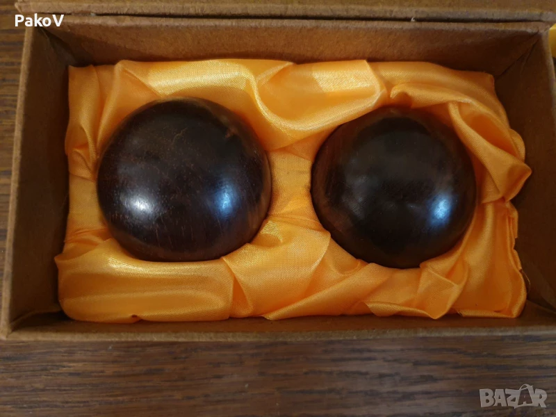  Комплект 2 топки от тиково дърво, снимка 1