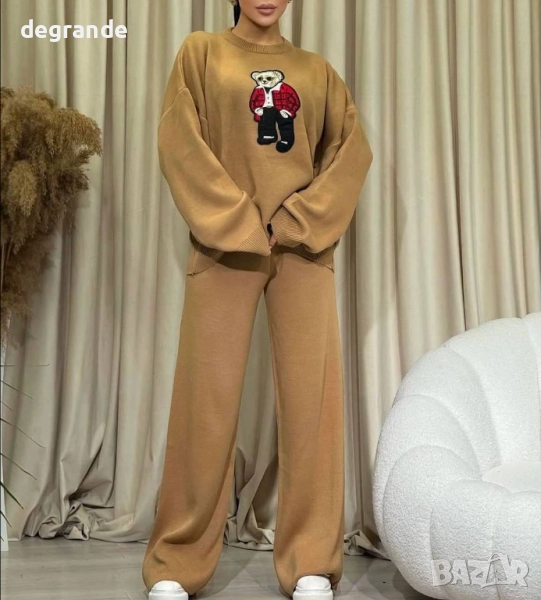 Дамски сет с мече  Универсален размер С М Л , снимка 1