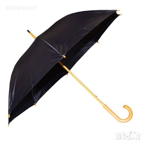 Чадър 5607 с дръжка, конструкция и връх от дърво  Черни спици  , снимка 1