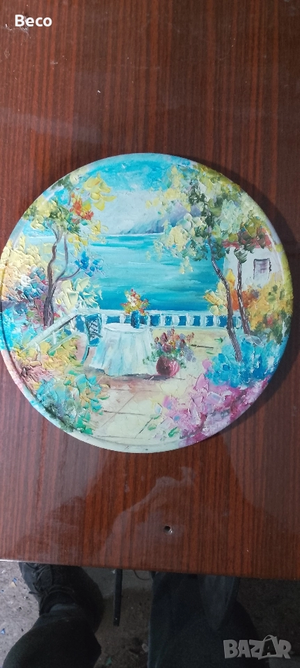 овална картина , снимка 1