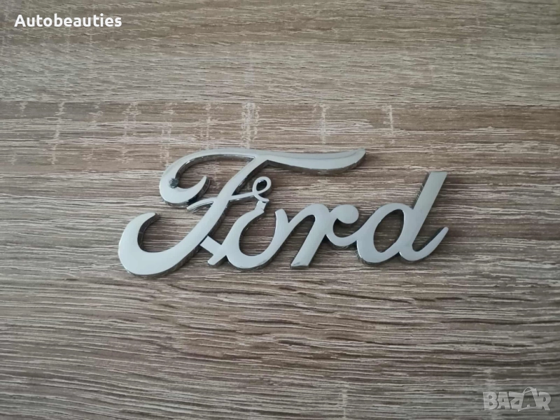 сребрист надпис Ford стар стил, снимка 1