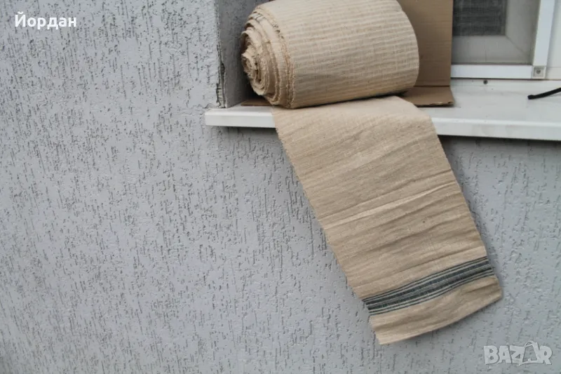 Ръчно тъкан ленен плат за кърпи , снимка 1