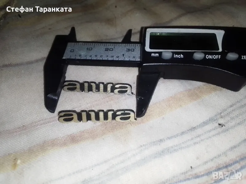 табелки от тонколони AIWA, снимка 1