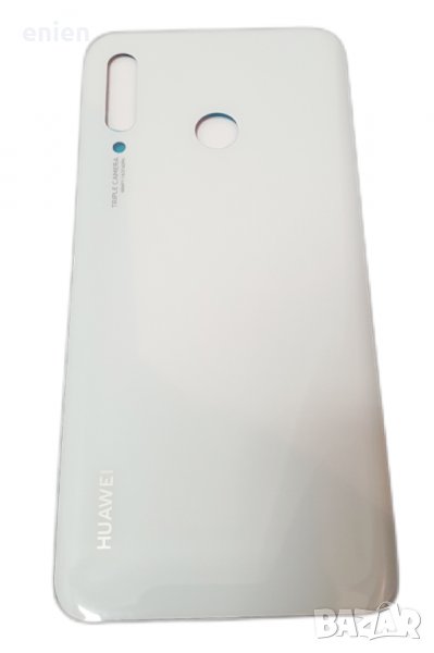 Заден капак, панел стъкло за Huawei P30 Lite 48MPx / Бял, снимка 1