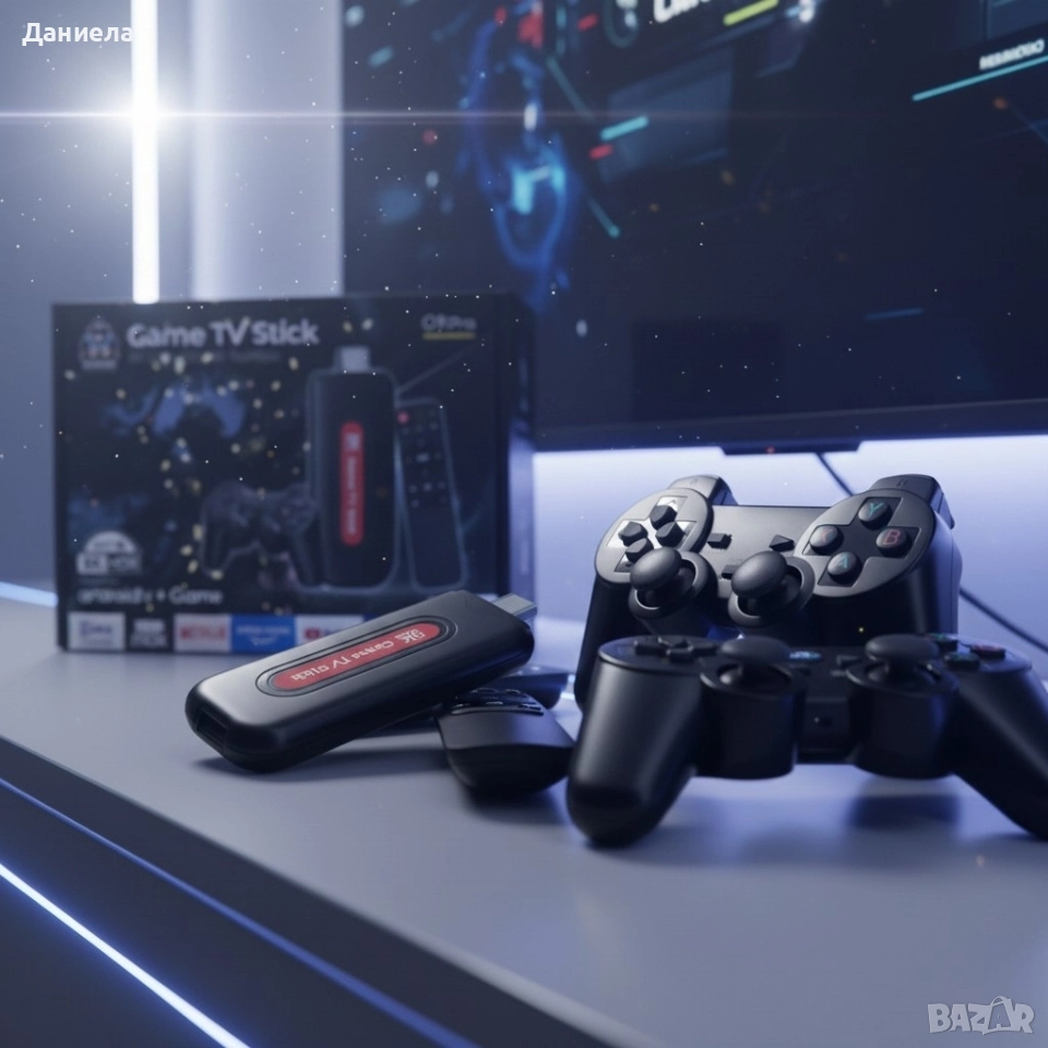 Q9Pro Game TV Stick – Вашият Портал към 49,000+ Игри и 4K Ultra HD Забавление, снимка 1