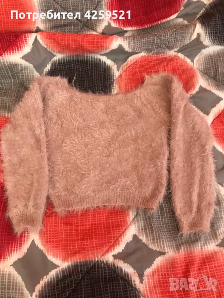 Пухена къса блуза, снимка 1