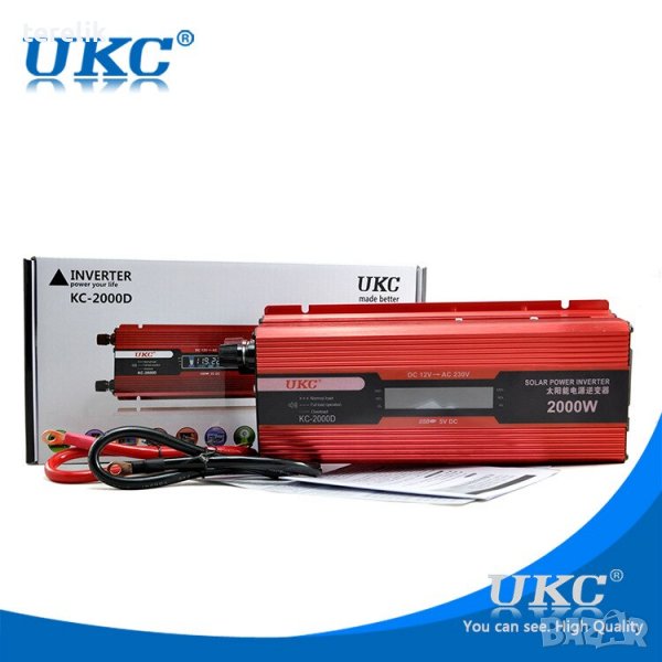 ПРОМОЦИЯ!!! ИНВЕРТОРИ UKC от 300W до 4000W -12V или 24v /220V, 29,98 лв, снимка 1