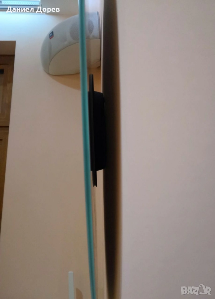 Дизайнерски Голям Стенен Стъклен Часовник, снимка 1