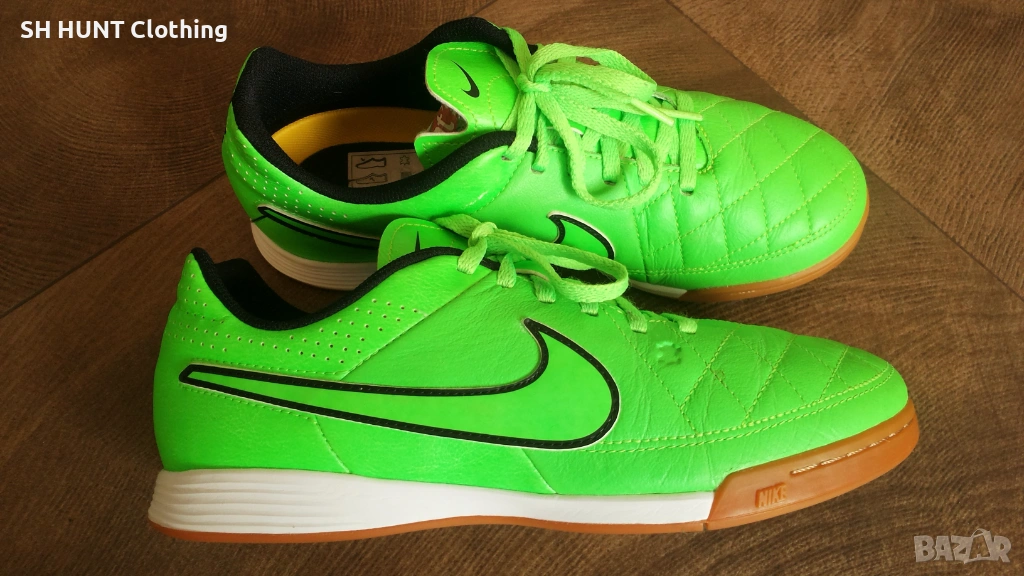 NIKE TIEMPO Размер EUR 38 / UK 5 обувки за футбол в зала естествена кожа 47-13-S, снимка 1