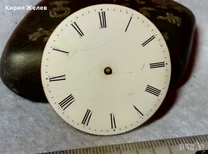 МЕХАНИЗЪМ от СТАР ШВЕЙЦАРСКИ ДЖОБЕН ЧАСОВНИК с ПОРЦЕЛАНОВ РИМСКИ ЦИФЕРБЛАТ За КОЛЕКЦИЯ РЕМОНТ 49627, снимка 1