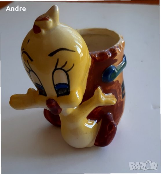 чашка/моливник/ваза/саксийка Tweety, снимка 1