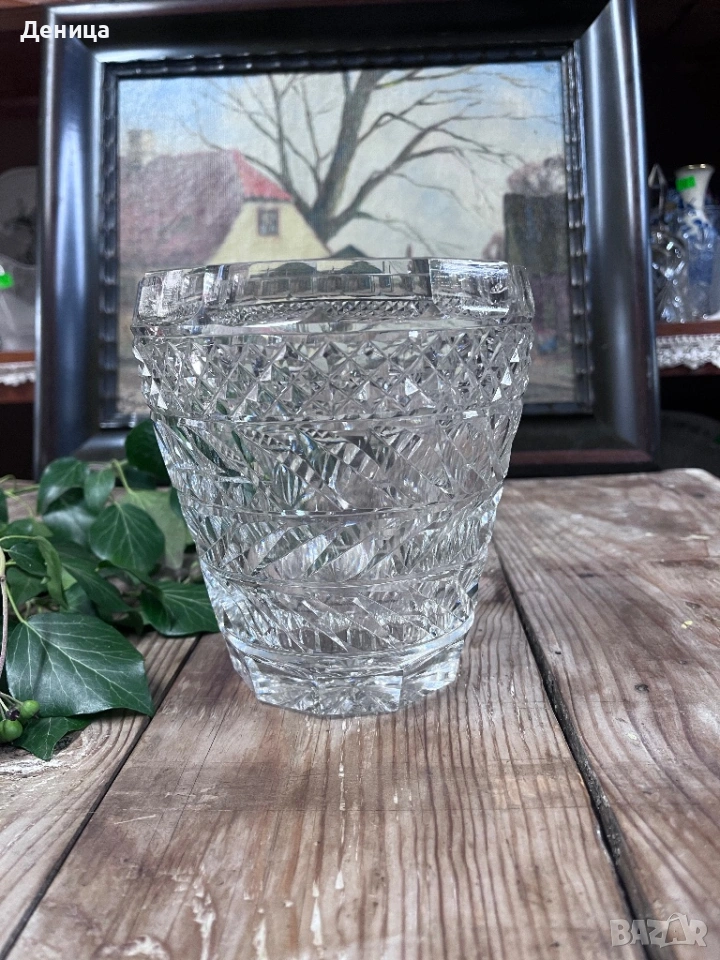 Кристална ледарка или ваза⚜️ Според мен е ледарка, но в мрежата е описана като ваза , снимка 1