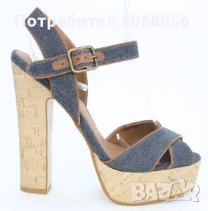 Обувки деним-дънкови, снимка 1