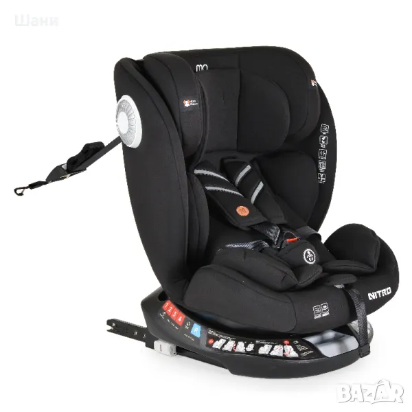 Стол за кола Nitro 360° с Isofix черен

, снимка 1
