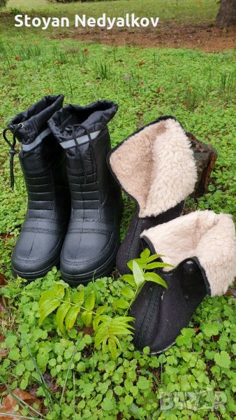 Зимни Олекотени Ботуши с Термо Чорап , снимка 1