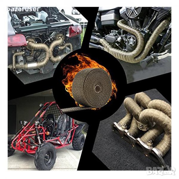 Термоизолационна Лента за Изпускателна Система - Ширина 5см,Дължина 10метра,Дебелина 3мм,, снимка 1