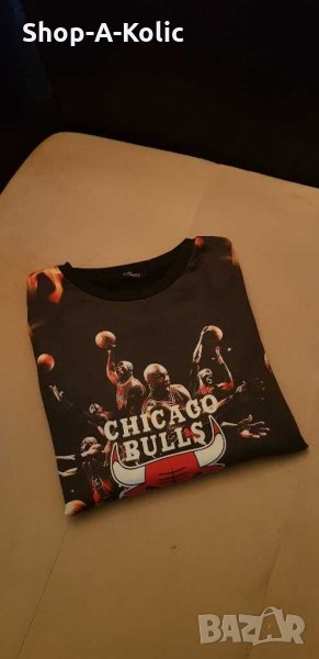 Youth CHICAGO BULLS MICHAEL JORDAN Hybrid Long Sleeve Shirt Made in Italy, снимка 1