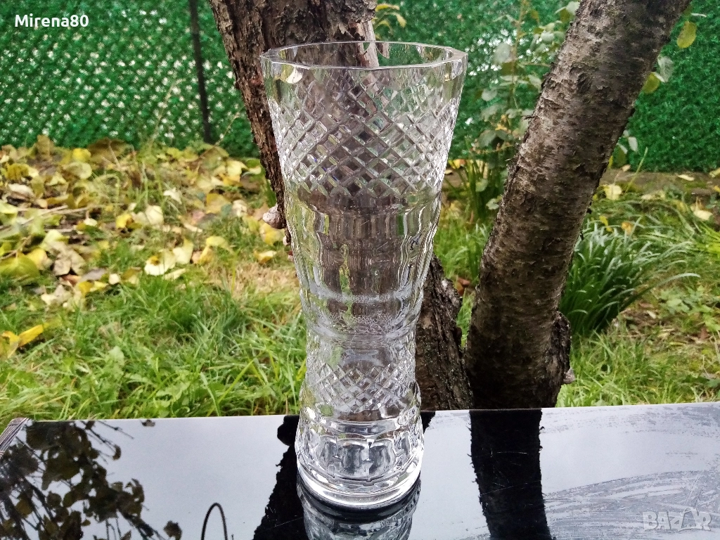Българска кристална ваза, снимка 1