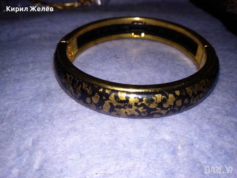 ЕФЕКТНА ПОЗЛАТЕНА ФЕШЪН АРТ СТОМАНЕНА МАСИВНА ГРИВНА 37934, снимка 1