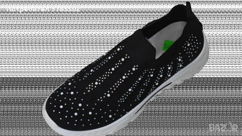 Леки дамски ластъчни мрежести маратонки без връзки, снимка 1