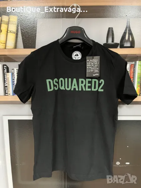 Мъжка тениска Dsquared Black/Green 2024 !!!, снимка 1