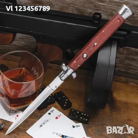 Сгъваем автоматичен нож -Италия - стилето 115x330, снимка 1
