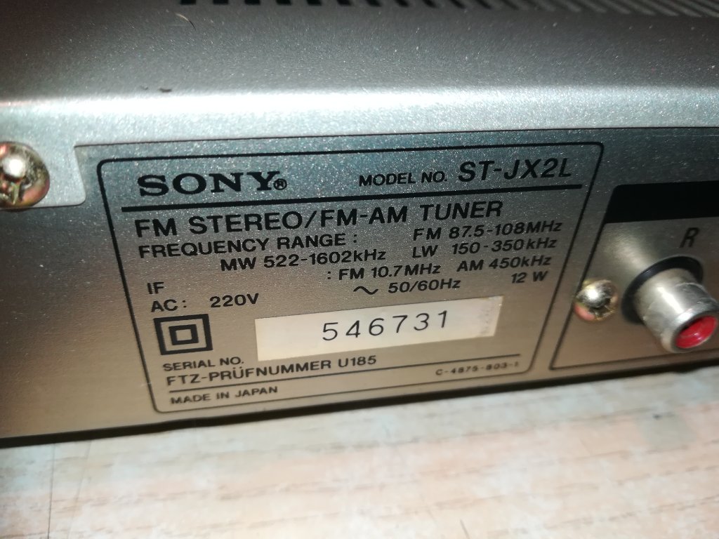 Sony ST-JX2L Tuner Hi-Fi Vintage AM/FM Stéréo Révisé Garant 49