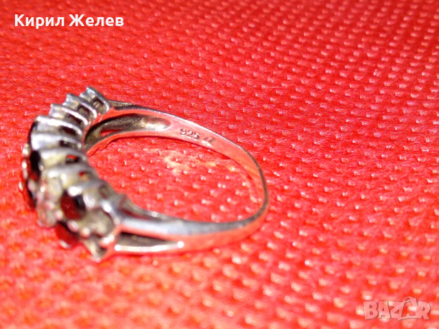 СТАР МАРКОВ СКЪПОЦЕНЕН СРЕБЪРЕН ПРЪСТЕН СРЕБРО 925 с МАРКАЗИТИ и ЦИРКОНИ Някои КАМЪНИ ЛИПСВАТ! 41813, снимка 11 - Пръстени - 44612632