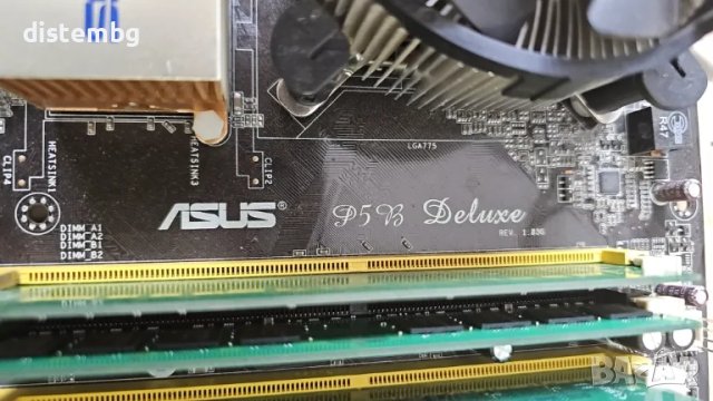 Дънна платка  ASUS P5B Deluxe с процесор  Intel Core2Duo E4600 и памет 3GB DDR2 , снимка 3 - Дънни платки - 49826710