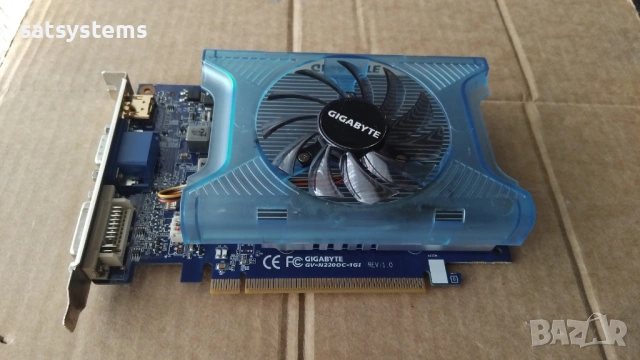 Видео карта NVidia GeForce Gigabyte GT220 HDMI 1024MB GDDR3 128bit PCI-E, снимка 5 - Видеокарти - 54257685