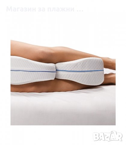 ОРТОПЕДИЧНА МЕМОРИ ВЪЗГЛАВНИЦА ЗА КРАКА LEG PILLOW - код 3075, снимка 5 - Възглавници - 33896178