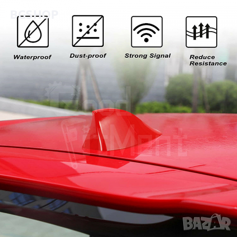 Тунинг Антена тип Акула / Shark Antenna - Red, снимка 2 - Аксесоари и консумативи - 36479841