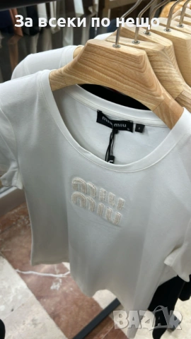 Miu Miu Дамска Тениска👚Дамска Блуза С Къс Ръкав Миу Миу - Различни Цветове Код E. Fashion-76