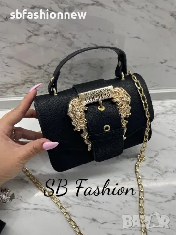 Versace чанта черна, снимка 4 - Чанти - 49088768