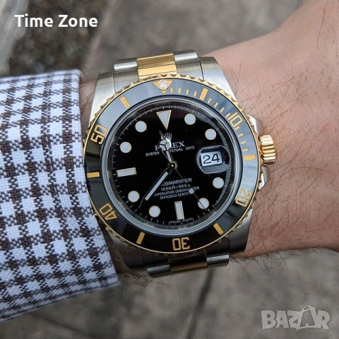 Rolex Submariner 41mm Two Tone Yellow Gold Ceramic Automatic Различни Варианти, снимка 8 - Мъжки - 54071322