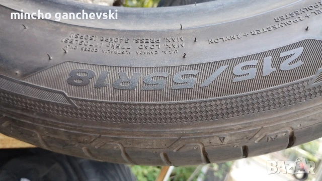 215.55.18 летни гуми с грайфер около 7мм , снимка 3 - Гуми и джанти - 51026521