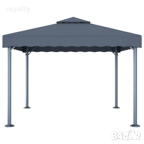 Шатра, 300х300 см, антрацит, алуминий , снимка 3 - Градински мебели, декорация  - 50937641