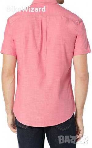 Amazon Essentials Regular-Fit риза Chambray с къс ръкав НОВА, снимка 3 - Ризи - 34931253