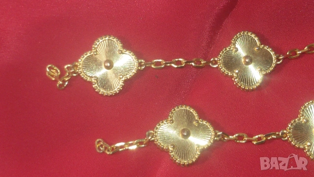 3 гривни с детелини стил Van Cleef с и без камъни, снимка 17 - Гривни - 53366768