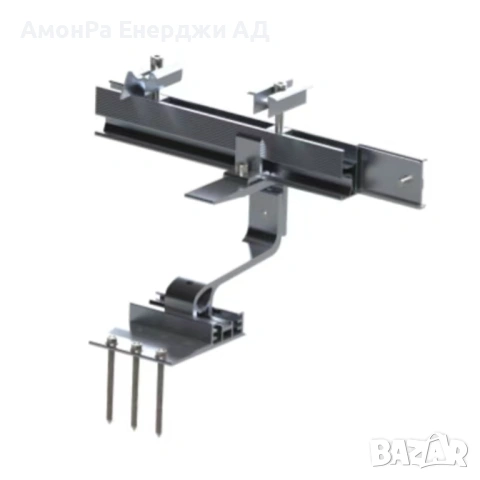 Алуминиев профил 06 със страничен канал 360х52х30mmм, за монтаж на соларни панели върху покрив, снимка 4 - Друга електроника - 54048291